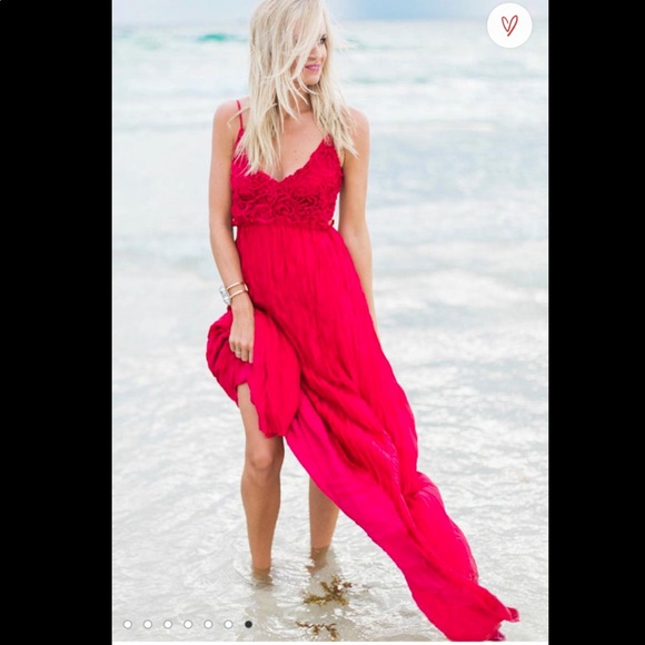 Lulus Snowy Meadow Crocheted Maxi Dress - Picture 4 of 14